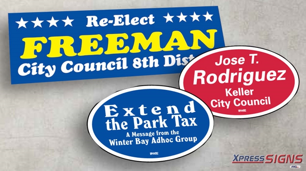 Campaign Decals & Bumper Stickers