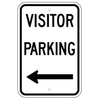 Visitor Parking Left Arrow
