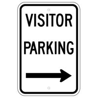 Visitor Parking Right Arrow