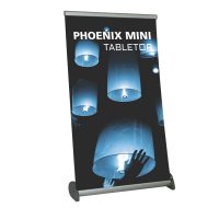Phoenix Mini Tabletop Retractable Banner Stand