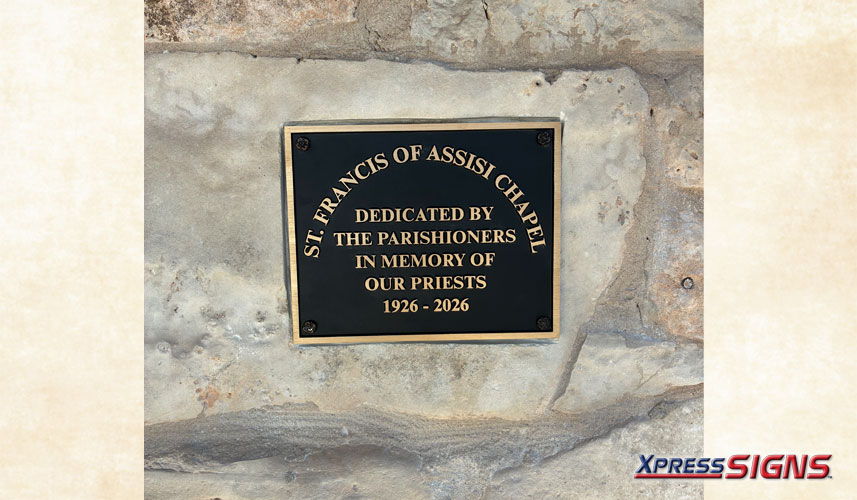 Cast Bronze Dedication Plaque